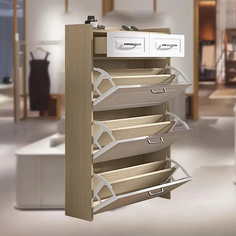 Elegant, space-saving shoe rack for the entrance!✨👞