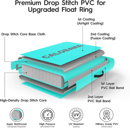 C CALOBANA - Hamaca inflable redonda flotante para agua